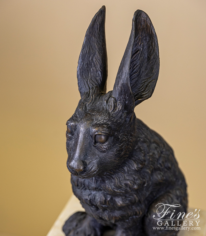 Bronze Statues  - Bronze Rabbit Statue - BS-1016